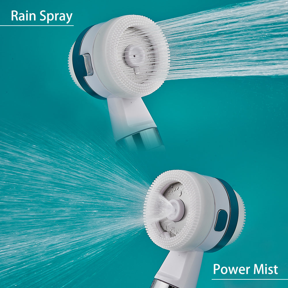 Modern rainfall shower head with filtration system