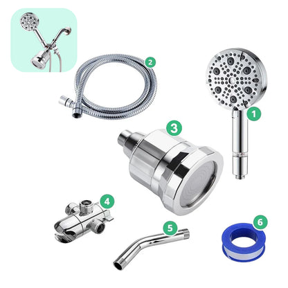 9 modos de luxo de luxo e parede de parede com o kit de filtração com o kit de filtragem