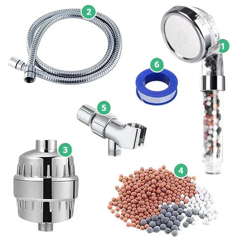Cabeça de chuveiro iônico de ecopower filtrado