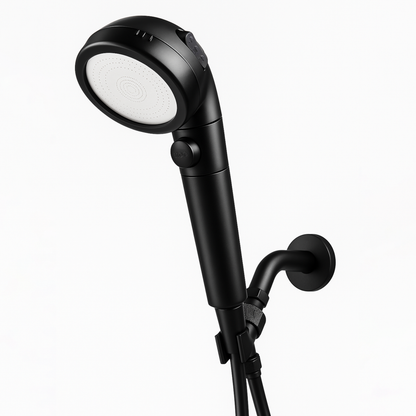 Black Ecopower Shower Head