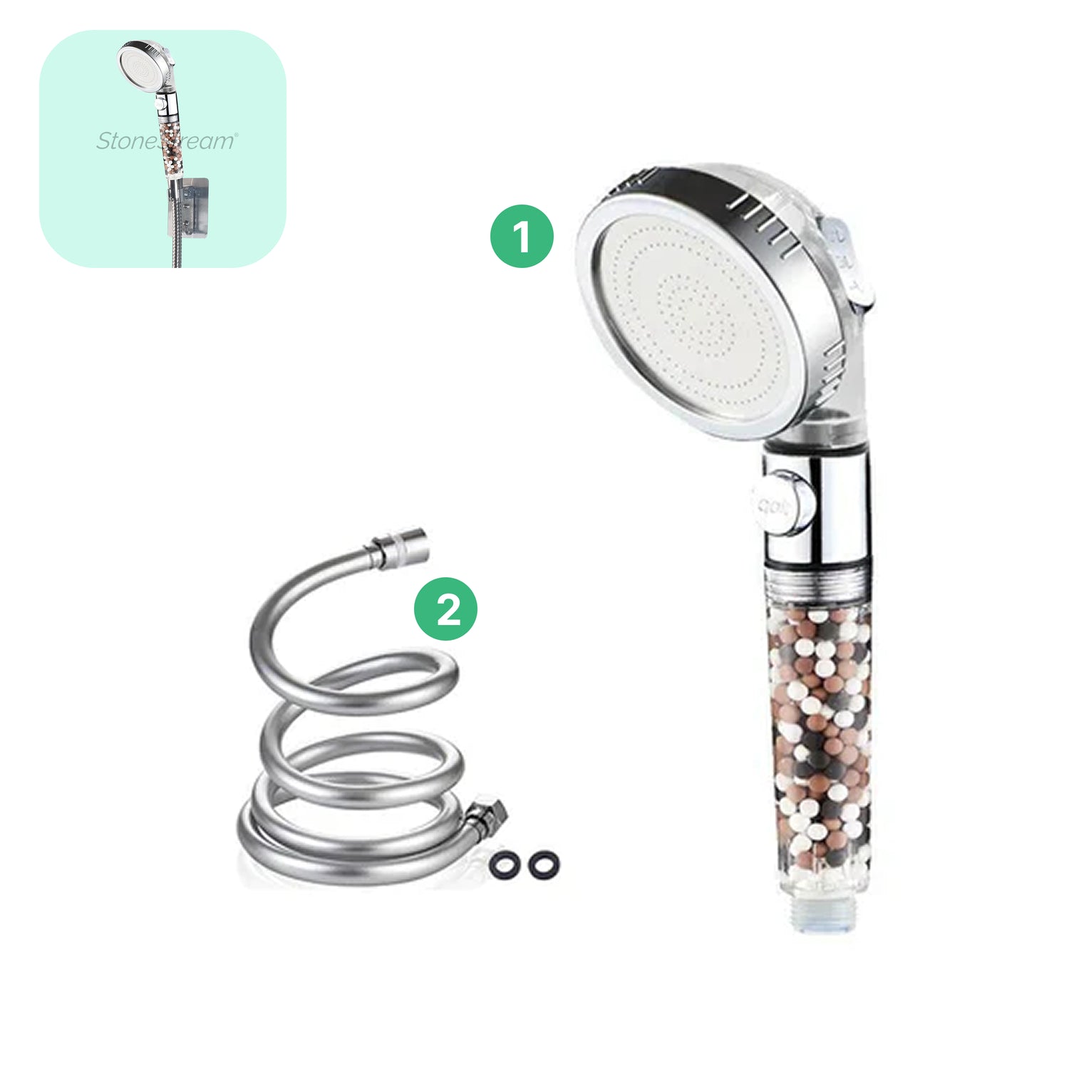 Cabeça de chuveiro da ecopower