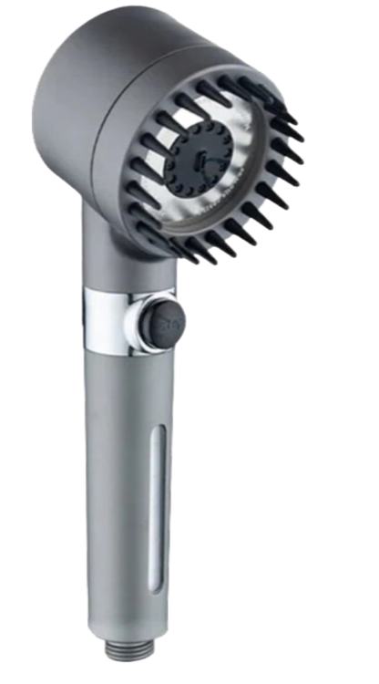 Eco-Friendly High-Pressure Handheld Shower Head in Grey